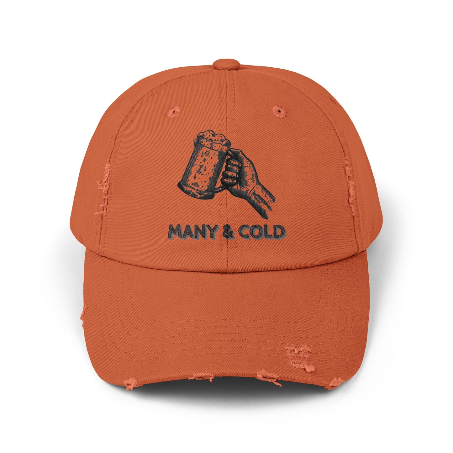MANY & COLD - Unisex Distressed Cap