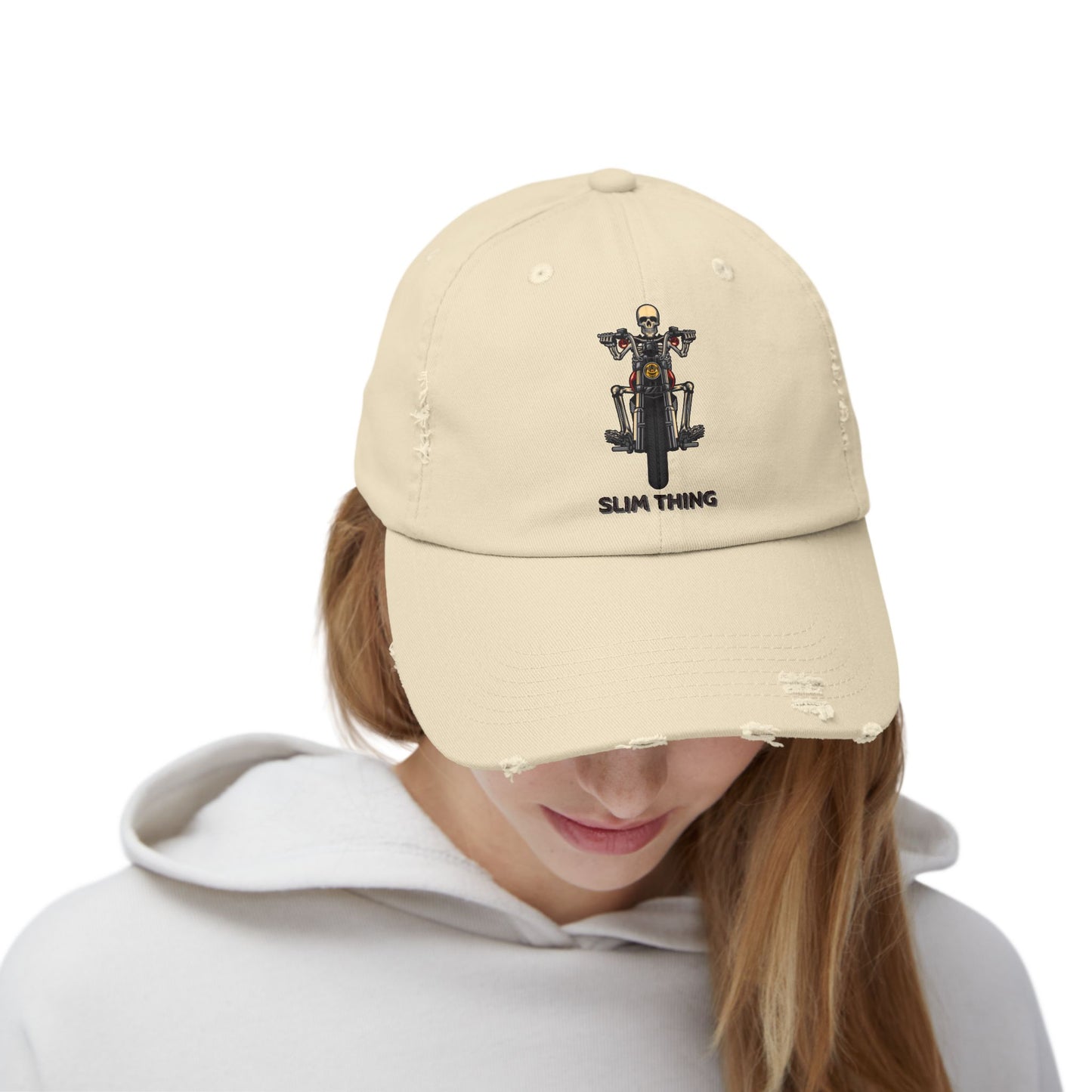 SLIM THING - Unisex Distressed Cap