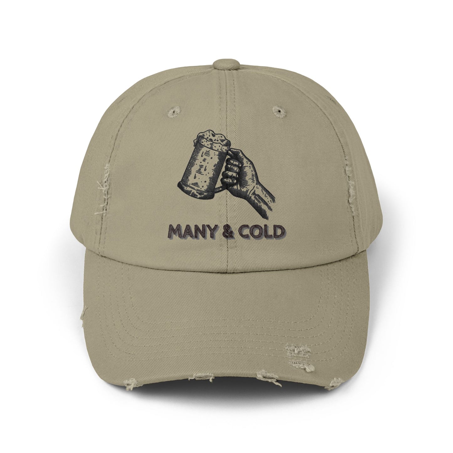 MANY & COLD - Unisex Distressed Cap