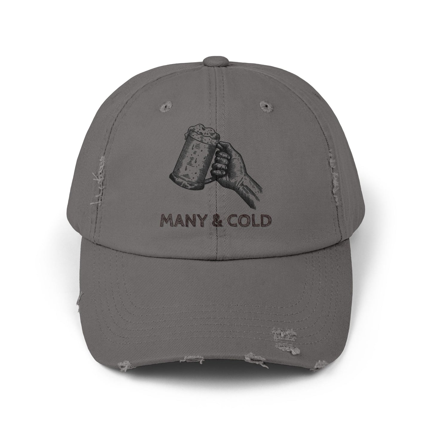 MANY & COLD - Unisex Distressed Cap
