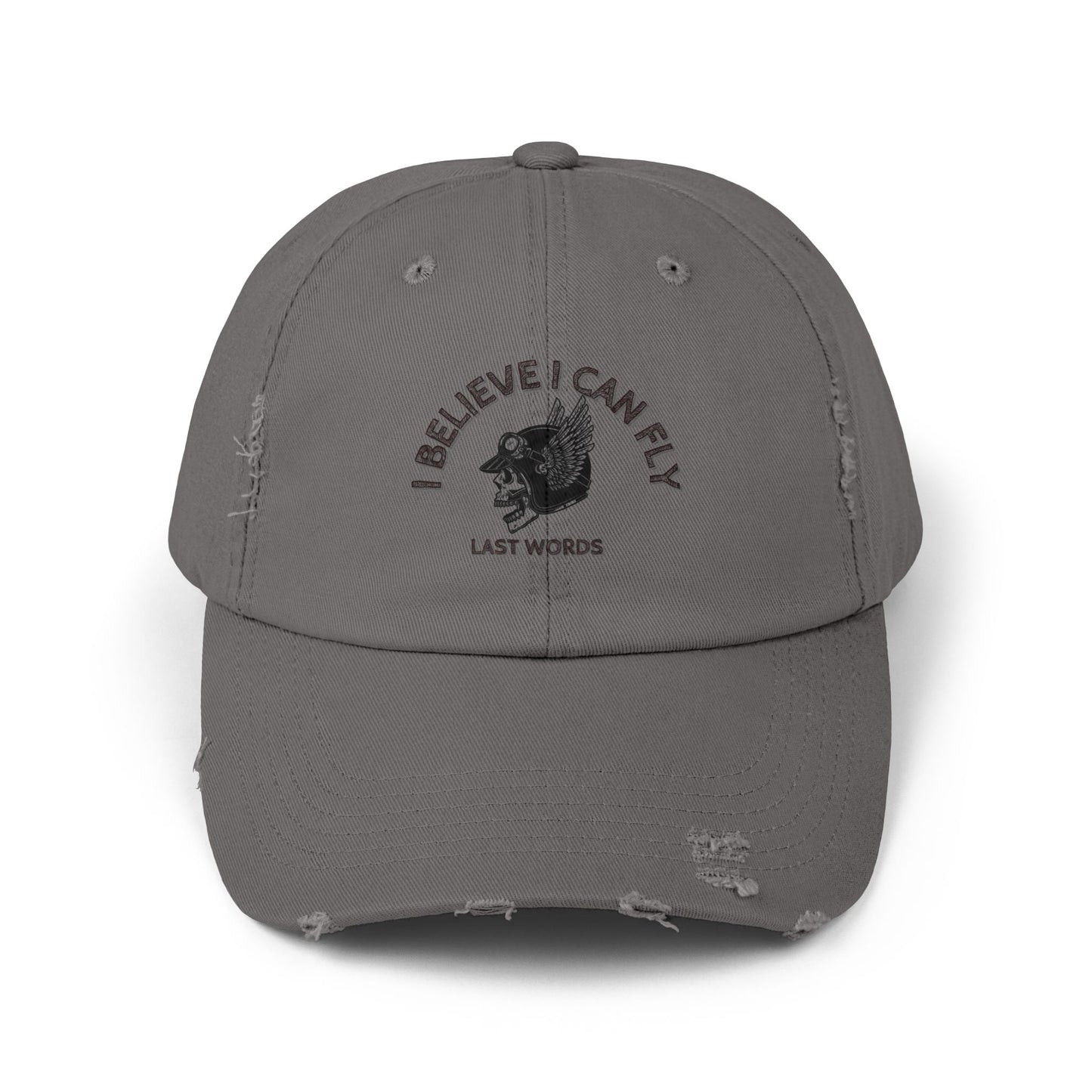 LAST WORDS - Unisex Distressed Cap