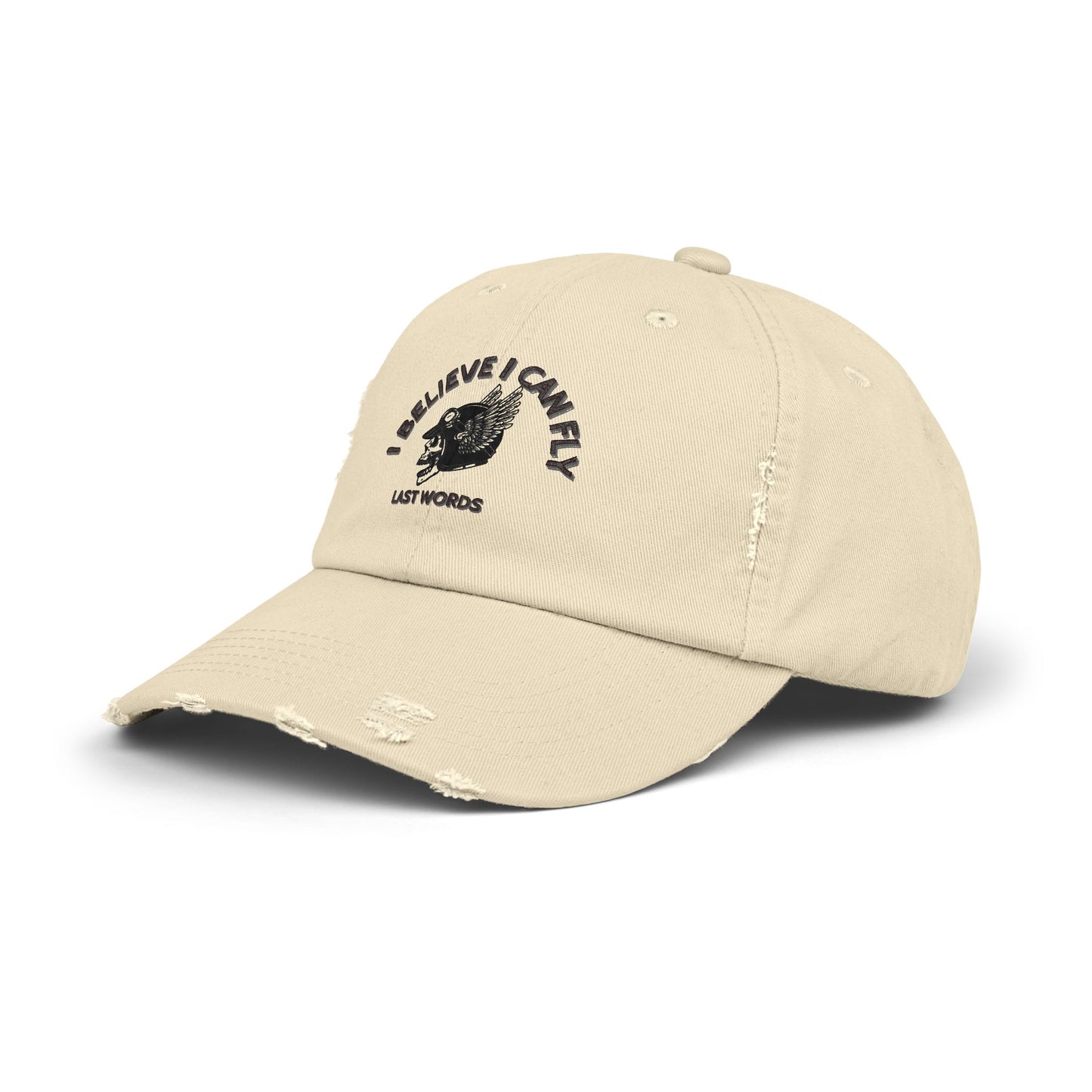 LAST WORDS - Unisex Distressed Cap