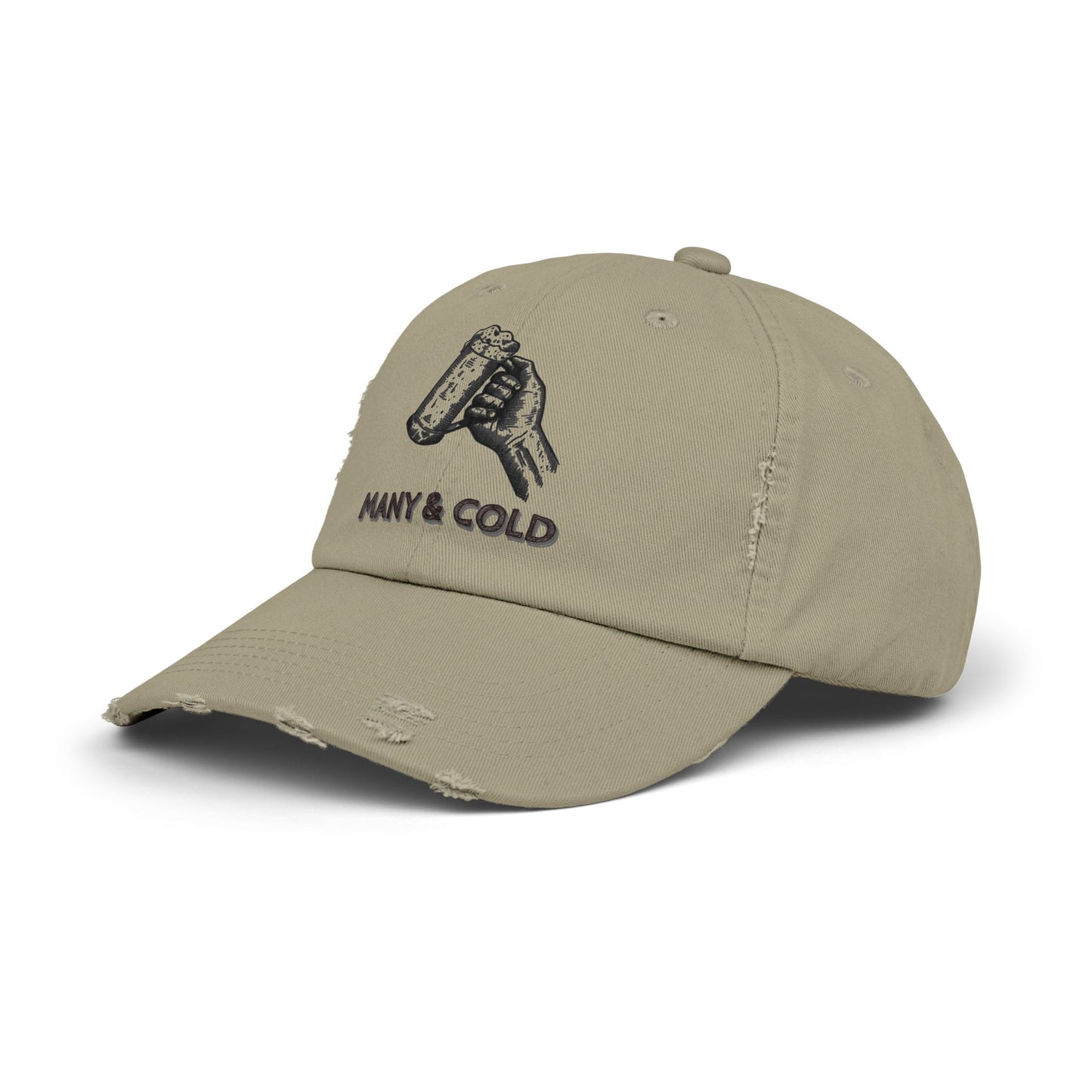 MANY & COLD - Unisex Distressed Cap