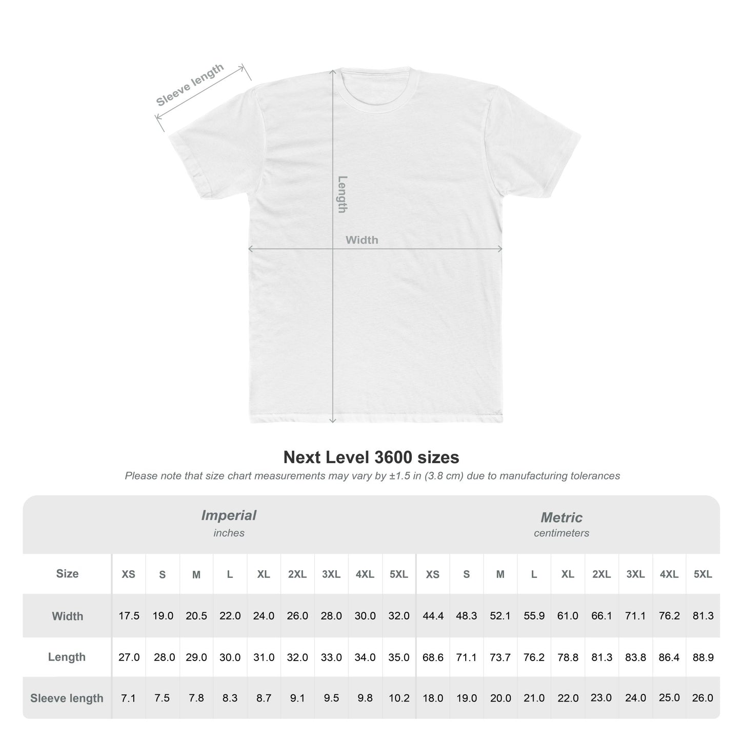 SIZE MATTERS - Unisex Cotton Crew Tee