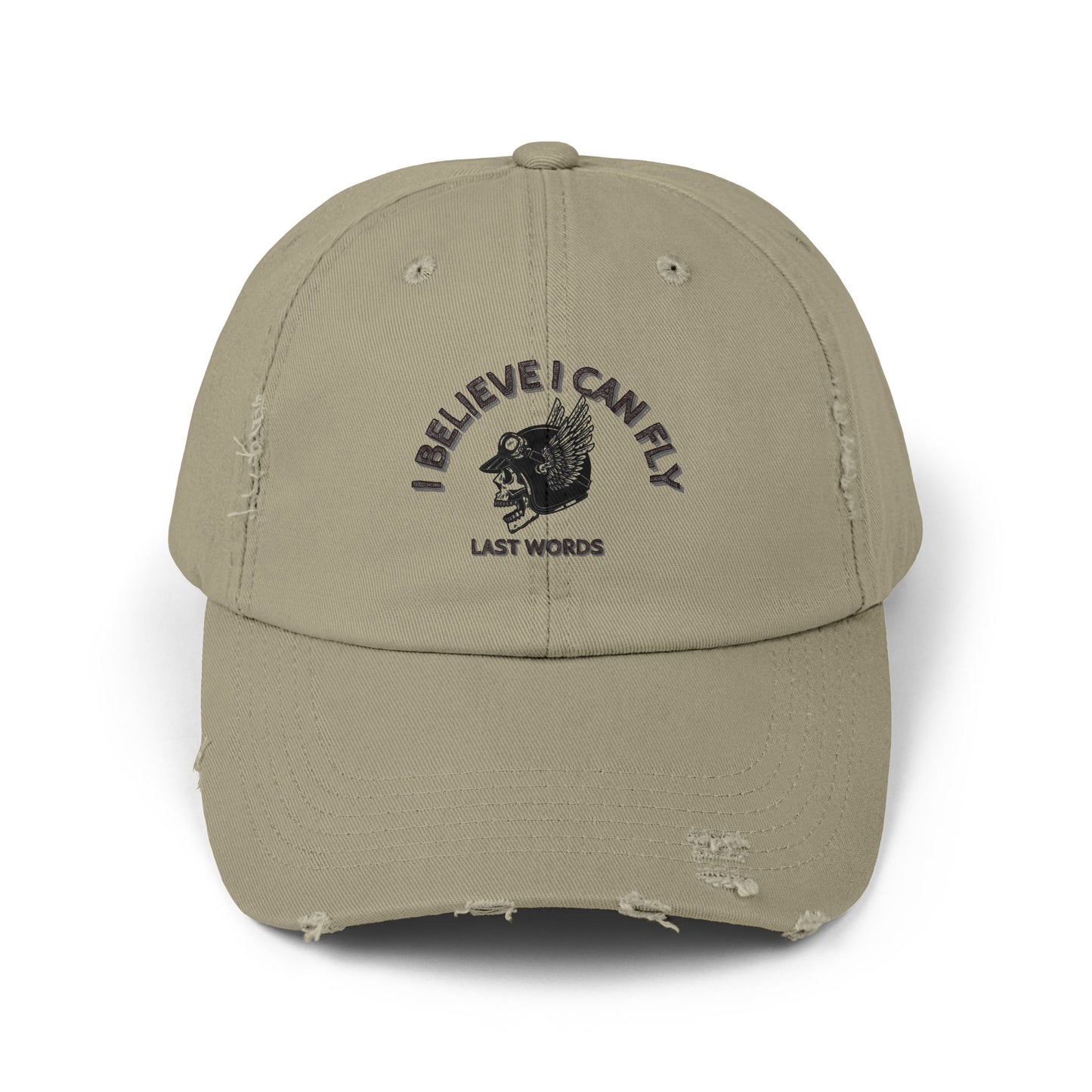 LAST WORDS - Unisex Distressed Cap