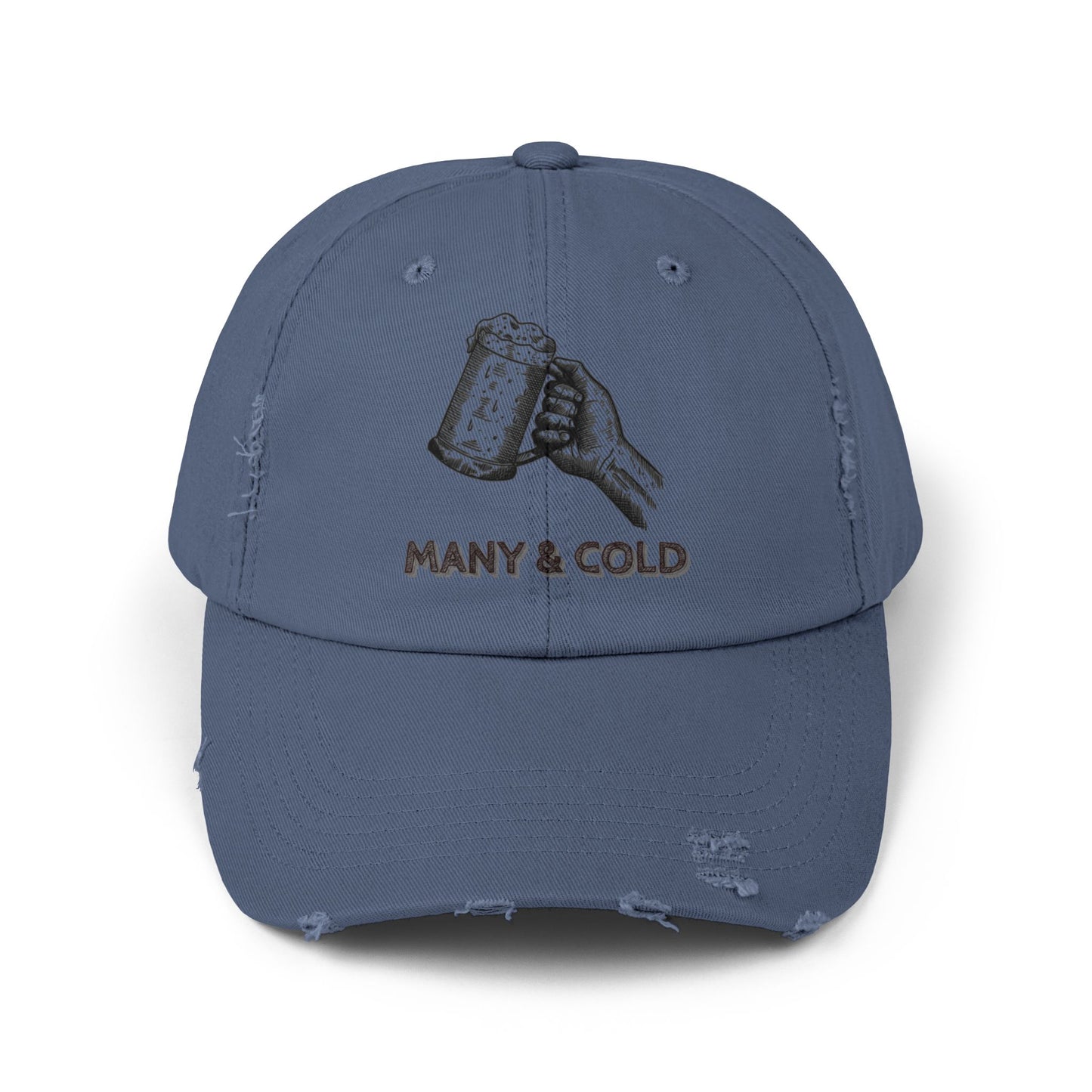MANY & COLD - Unisex Distressed Cap