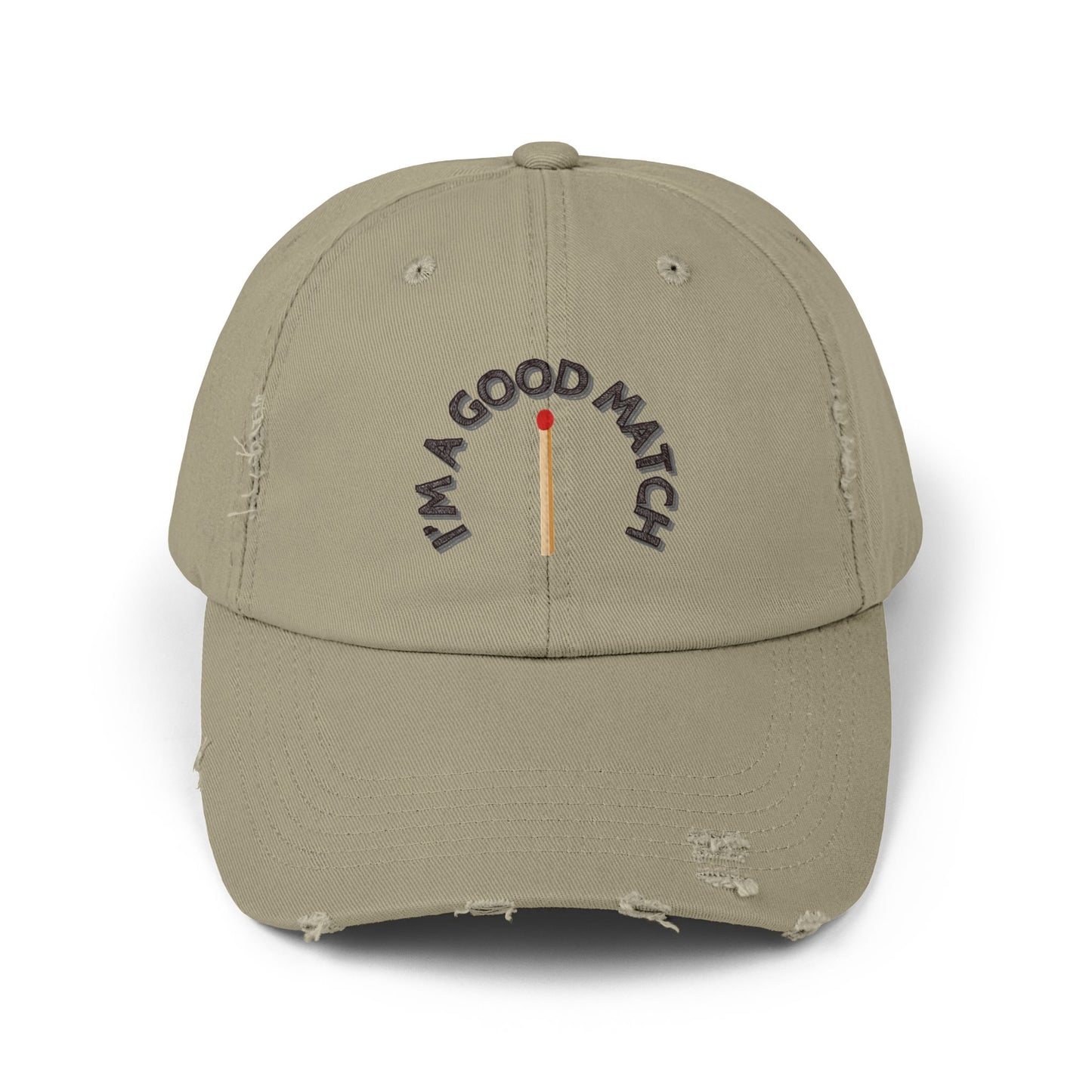 GOOD MATCH - Unisex Distressed Cap