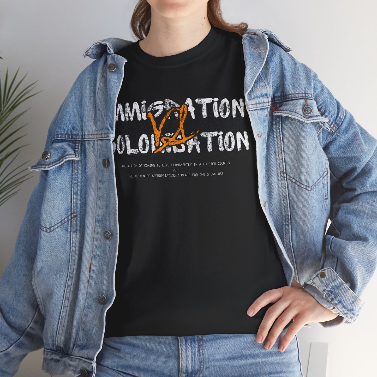 think about it - Unisex Heavy Cotton Tee