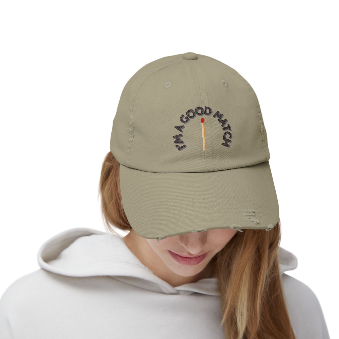 GOOD MATCH - Unisex Distressed Cap