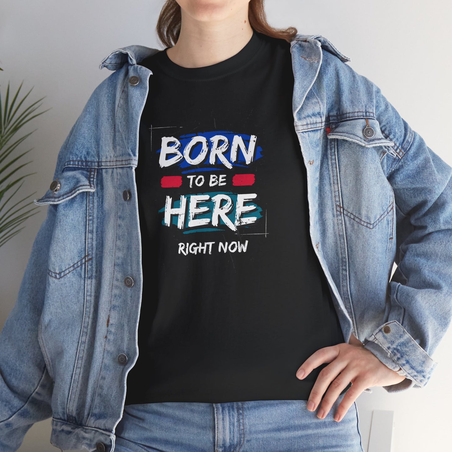 Right here. Right now. - Unisex Heavy Cotton Tee