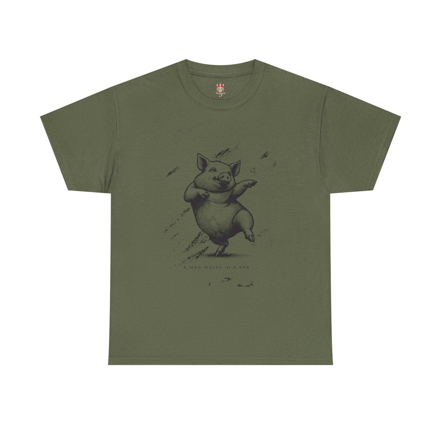 A man walks - Unisex Heavy Cotton Tee