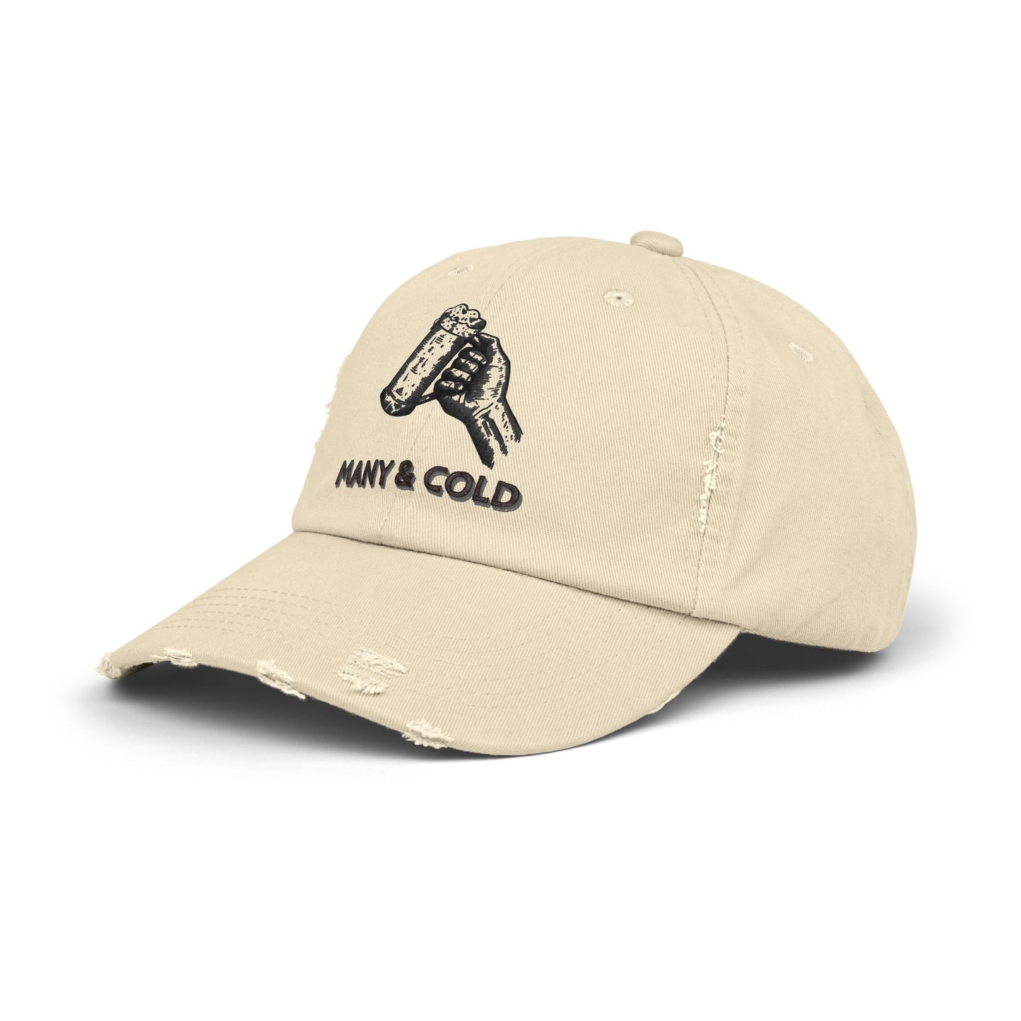 MANY & COLD - Unisex Distressed Cap
