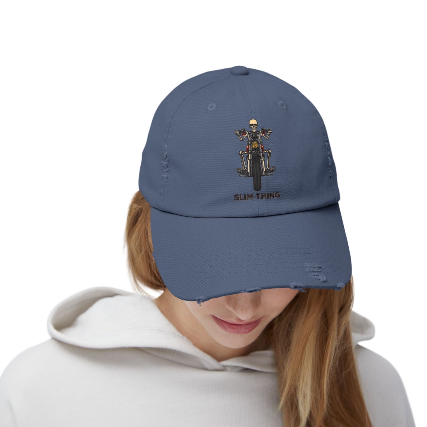 SLIM THING - Unisex Distressed Cap