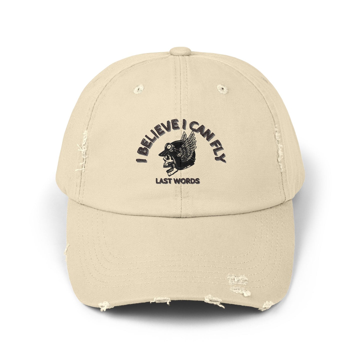LAST WORDS - Unisex Distressed Cap