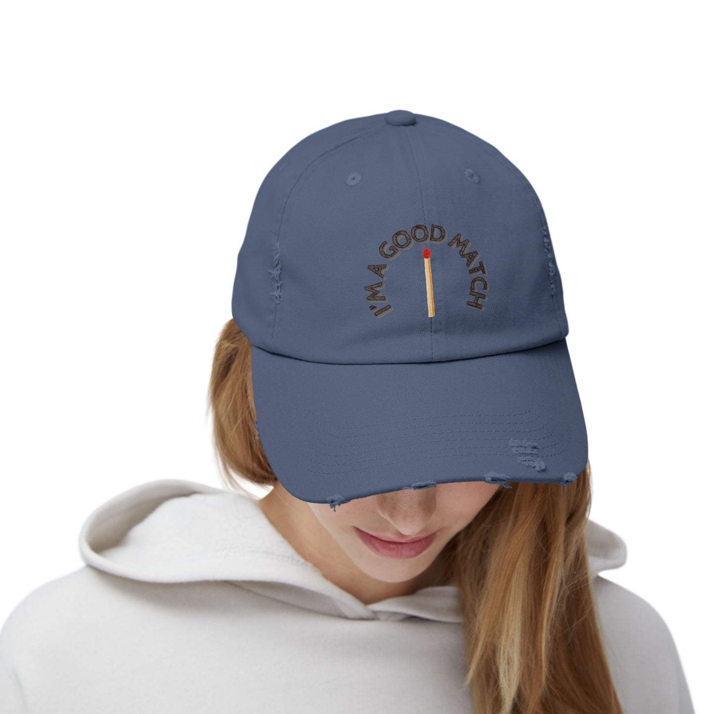 GOOD MATCH - Unisex Distressed Cap