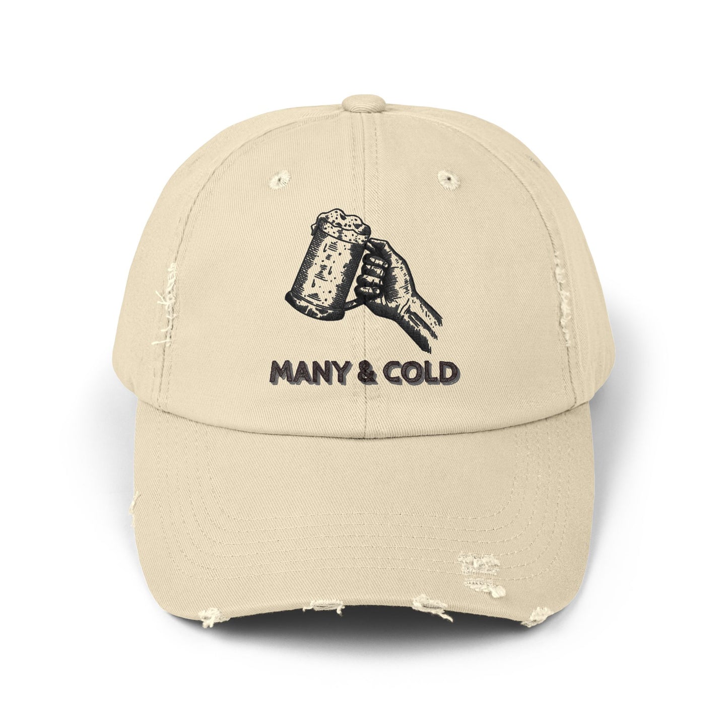 MANY & COLD - Unisex Distressed Cap