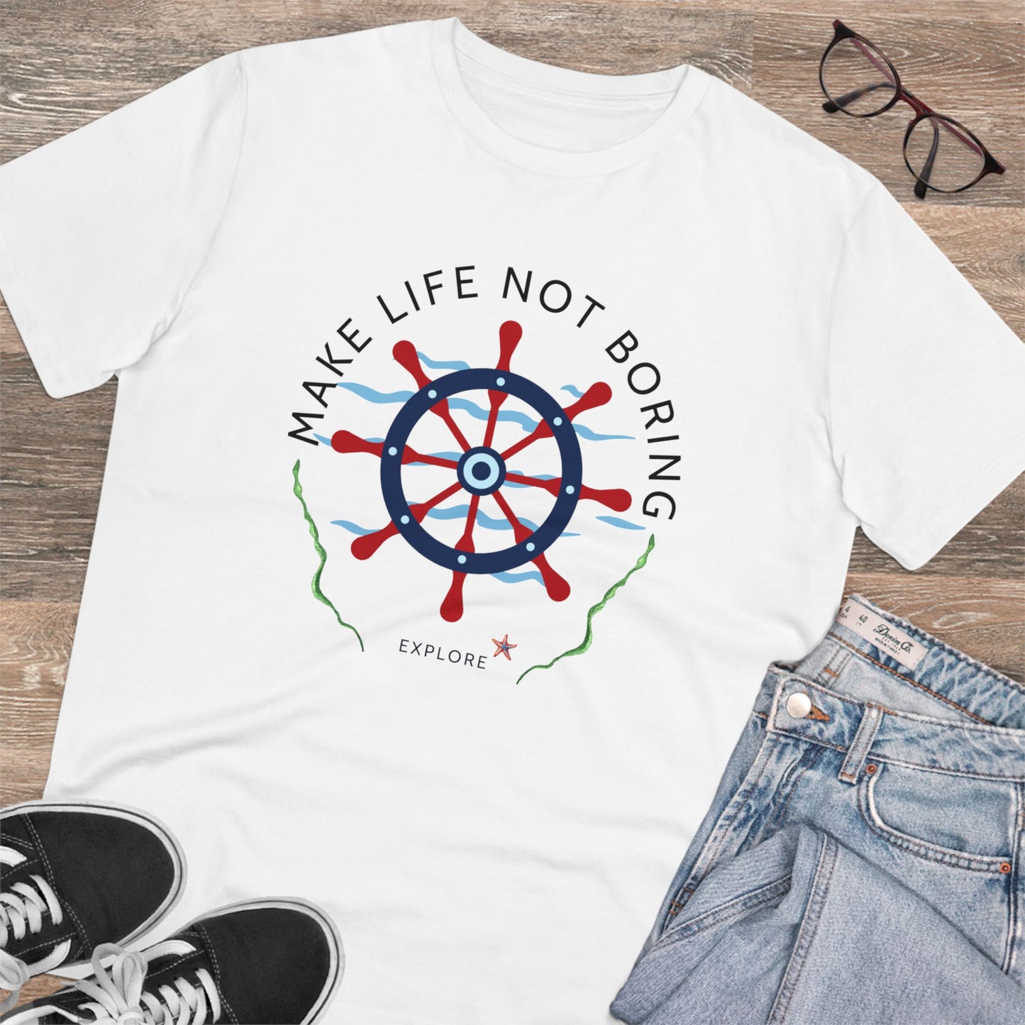 LIFE NOT BORING - Organic T-shirt - Unisex