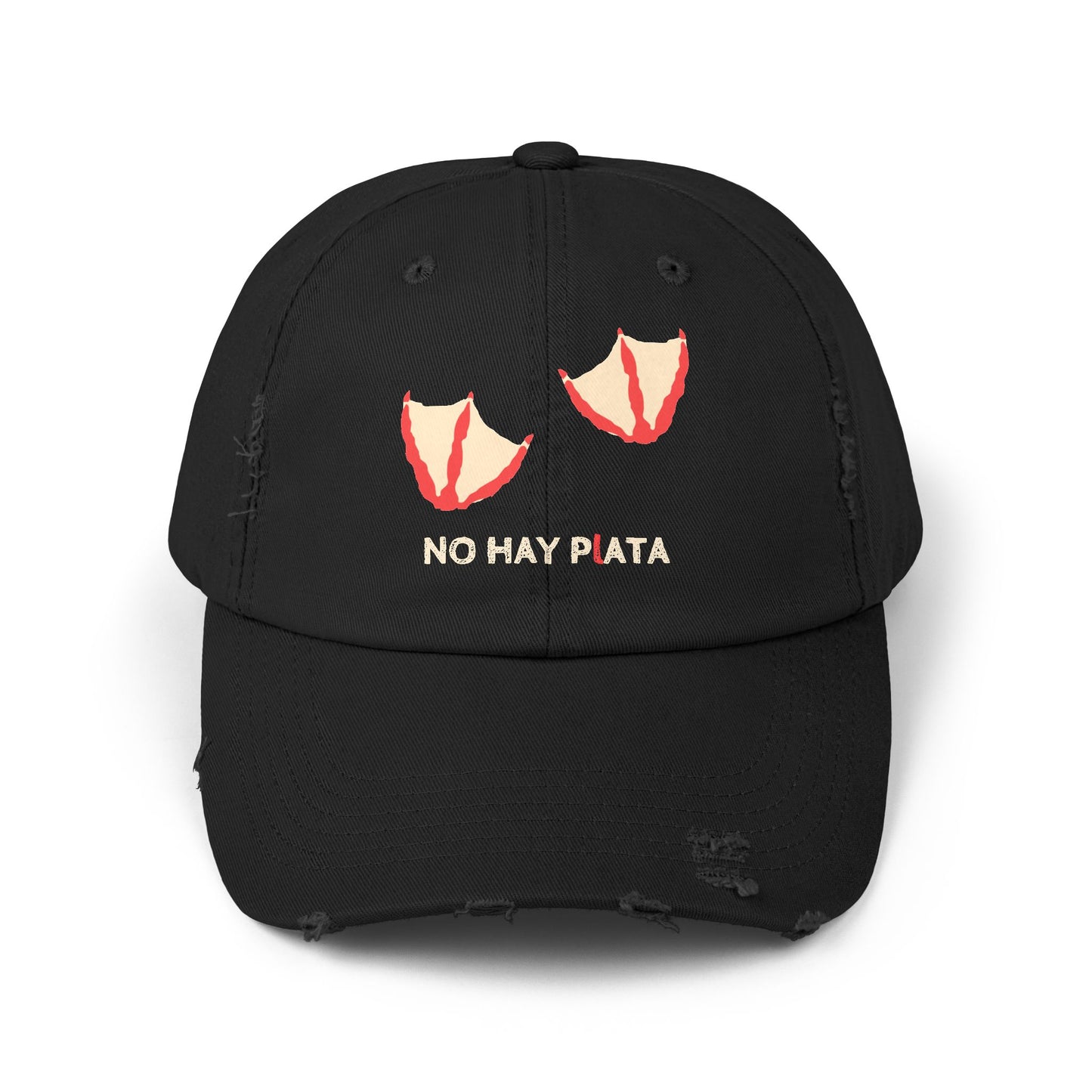 NO HAY PLATA - Unisex Distressed Cap