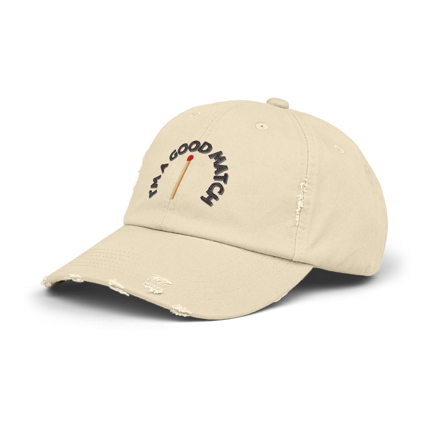 GOOD MATCH  - Unisex Distressed Cap