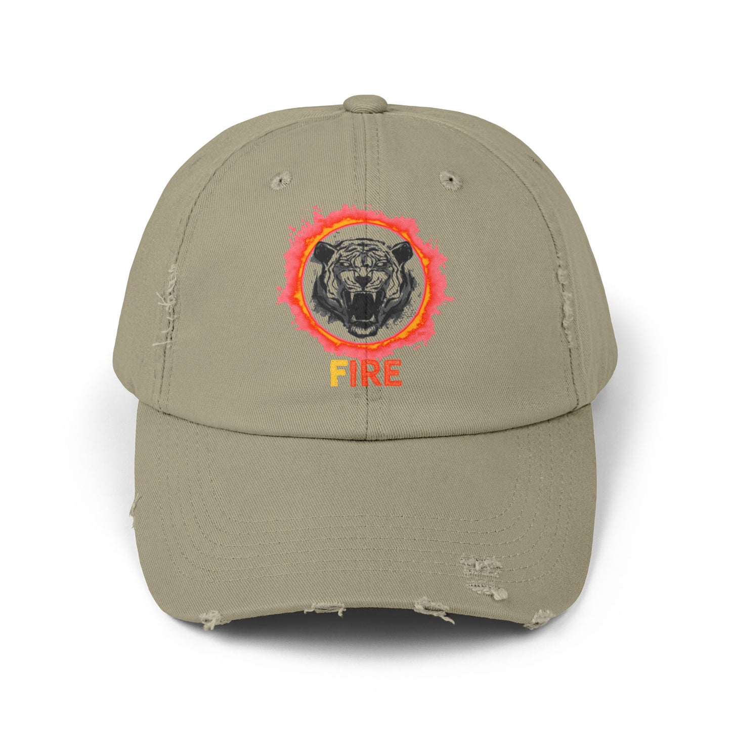 FIRE - Unisex Distressed Cap