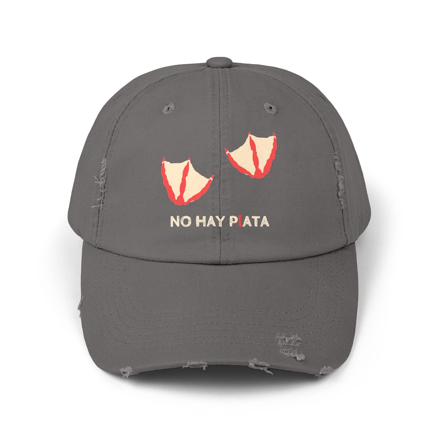 NO HAY PLATA - Unisex Distressed Cap