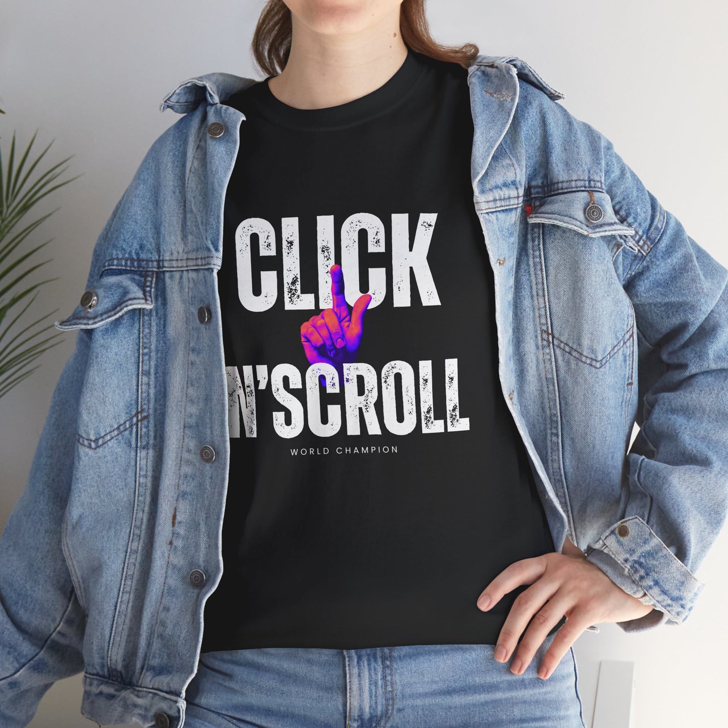 click n scroll - Unisex Heavy Cotton Tee