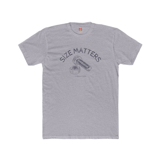 SIZE MATTERS - Unisex Cotton Crew Tee