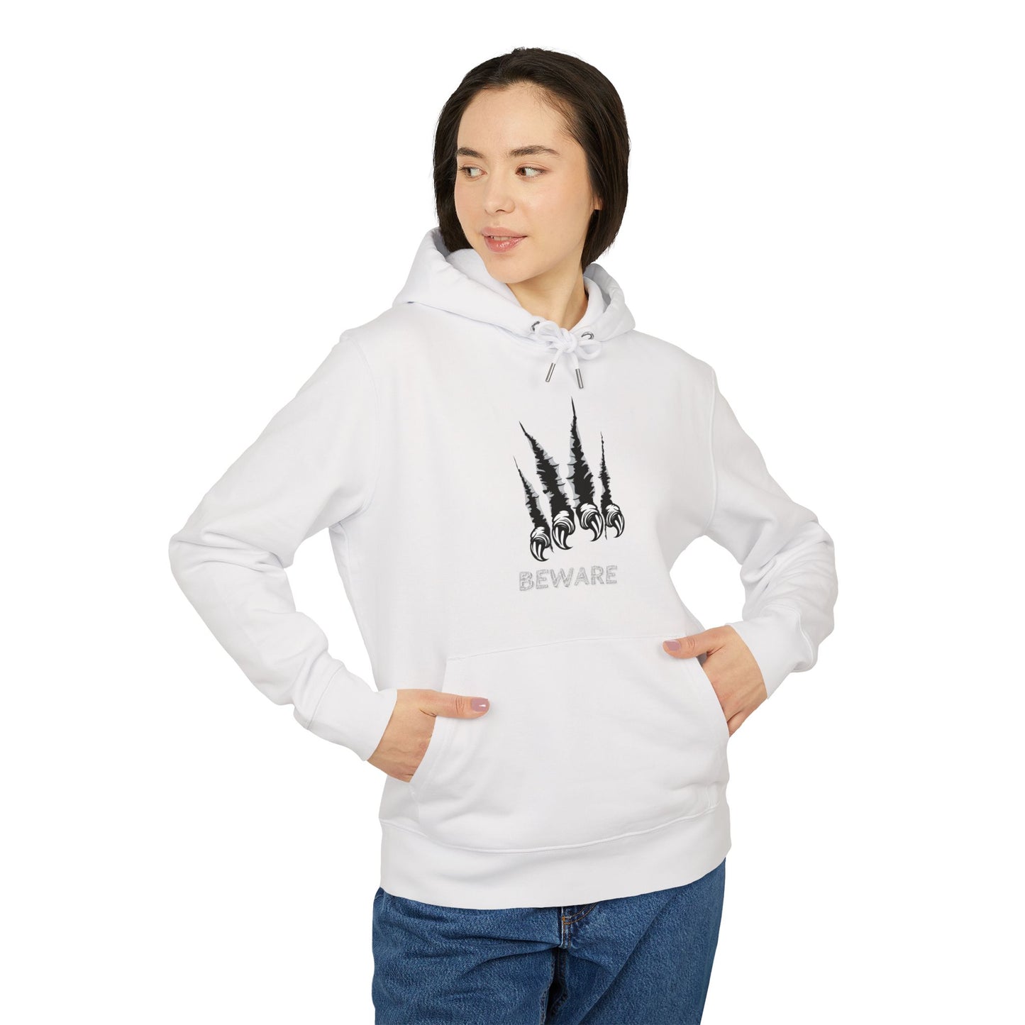 Beware Claw Design Unisex Hoodie - Perfect for Halloween and Everyday Wear