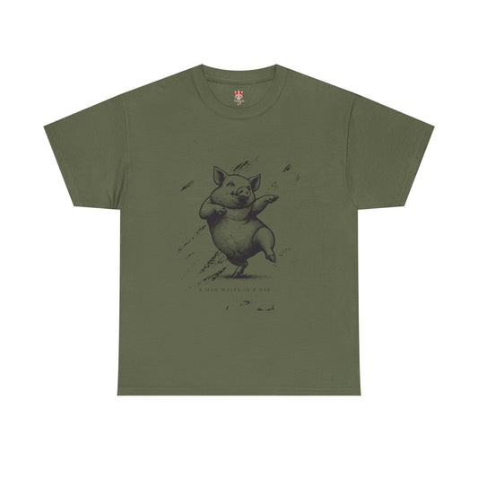 A man walks - Unisex Heavy Cotton Tee
