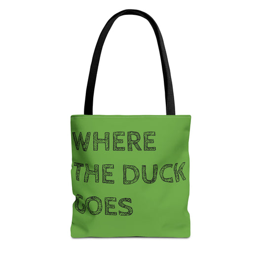 WHERE THE DUCK GOES - Tote Bag (AOP)