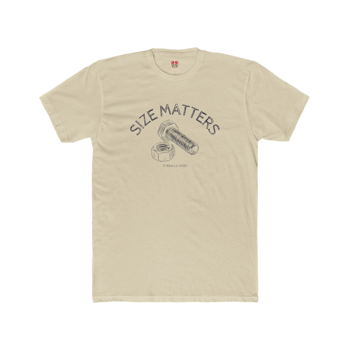 SIZE MATTERS - Unisex Cotton Crew Tee