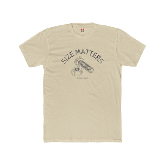 SIZE MATTERS - Unisex Cotton Crew Tee