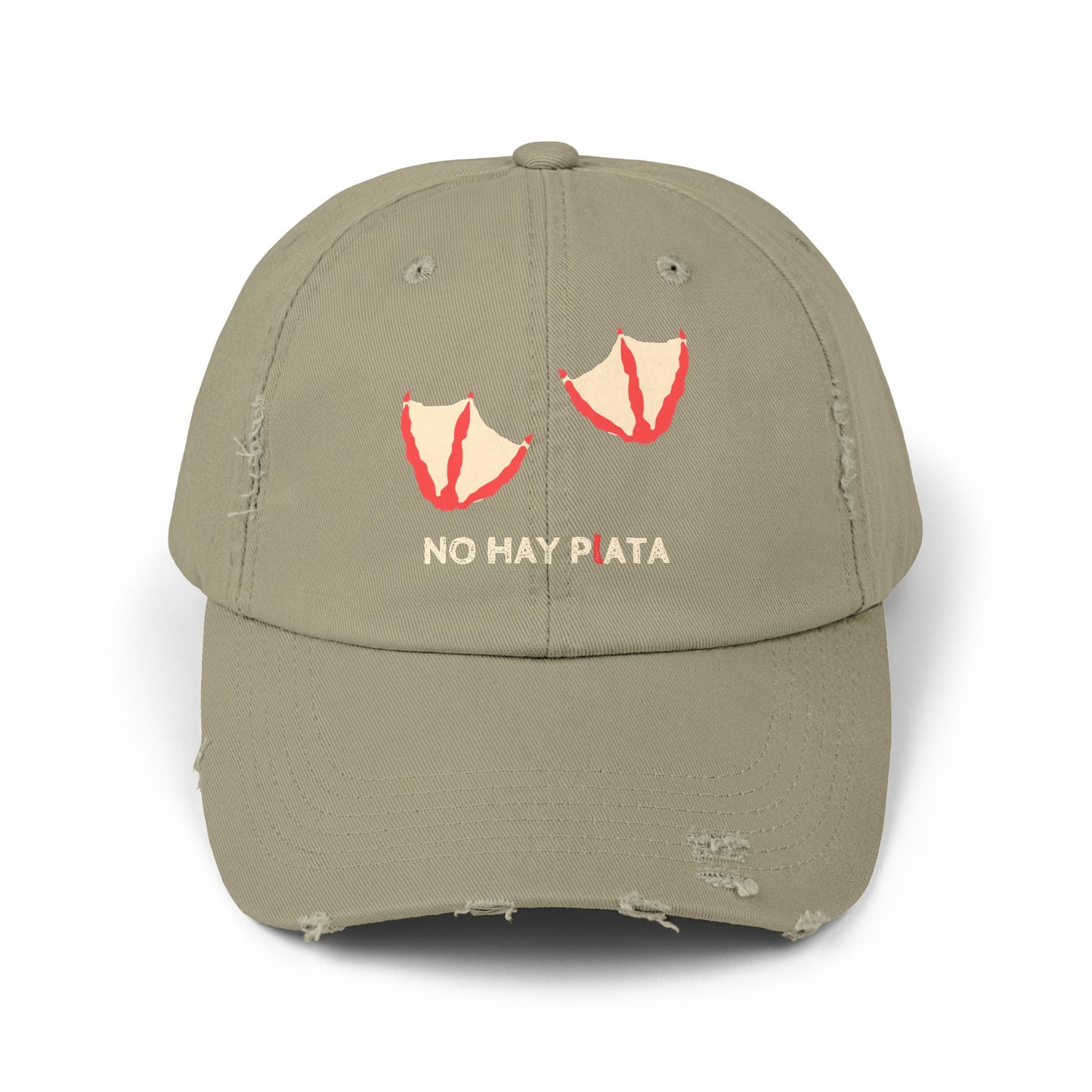 NO HAY PLATA - Unisex Distressed Cap