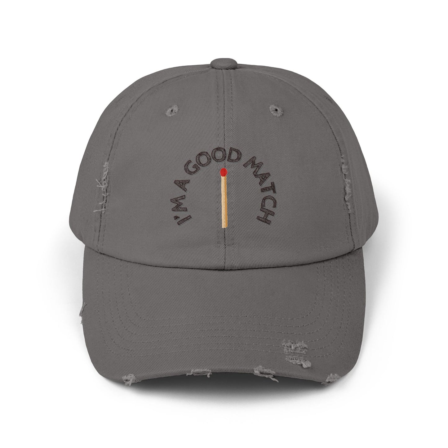 GOOD MATCH  - Unisex Distressed Cap