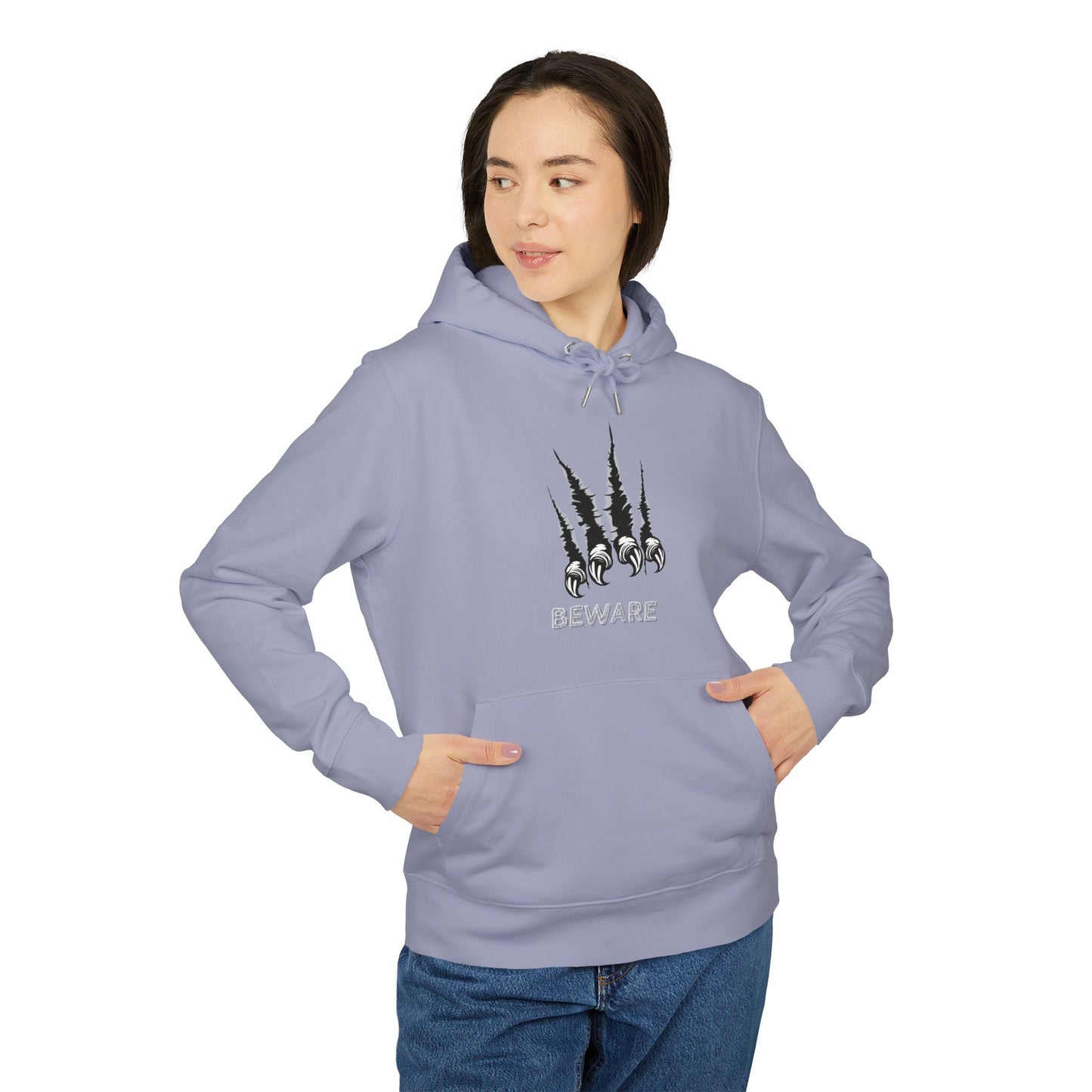 Beware Claw Design Unisex Hoodie - Perfect for Halloween and Everyday Wear