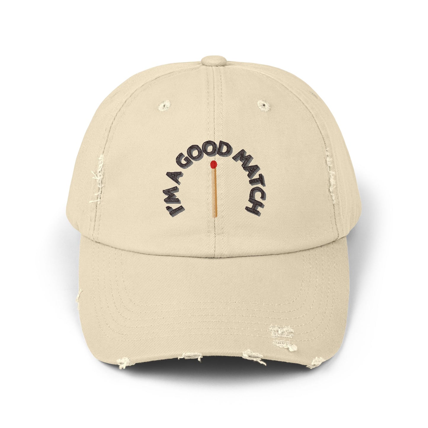 GOOD MATCH  - Unisex Distressed Cap